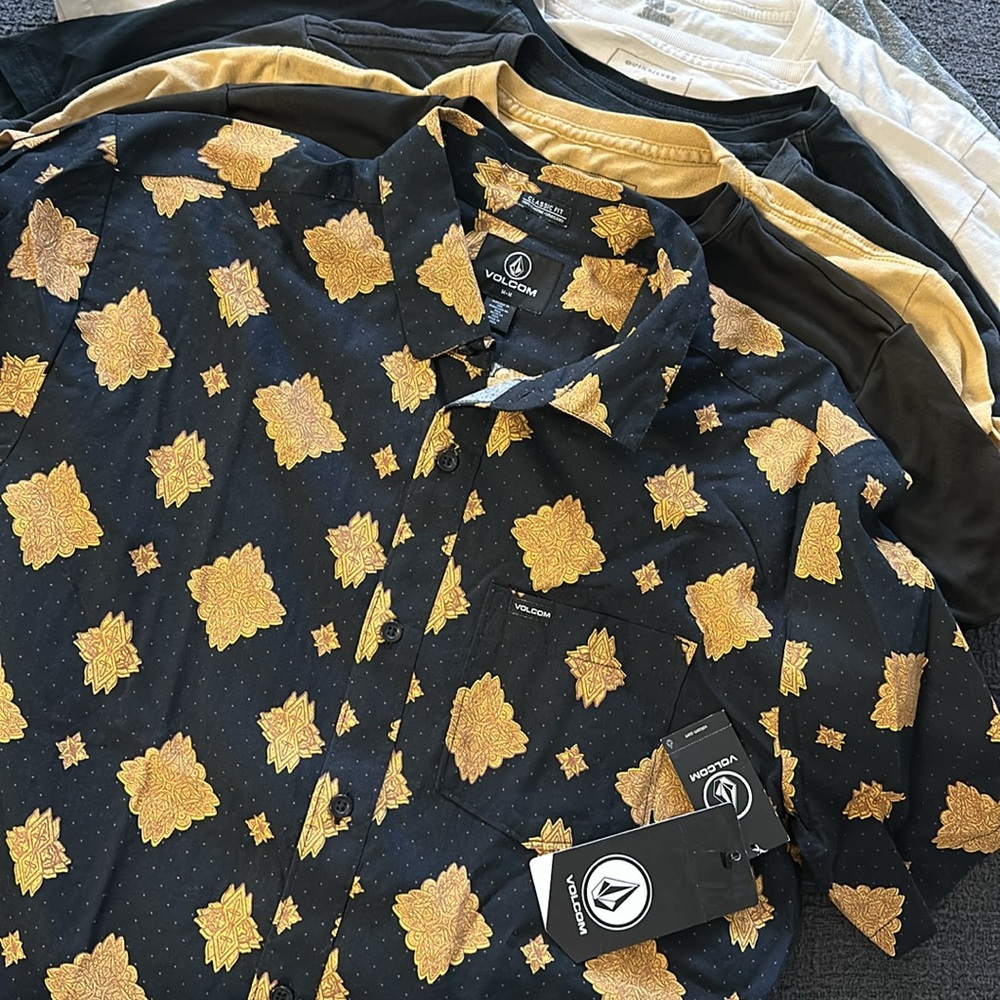 15 Quantity Boys Shirts, t-shirts, Troy Lee, Volcom, various, new & used